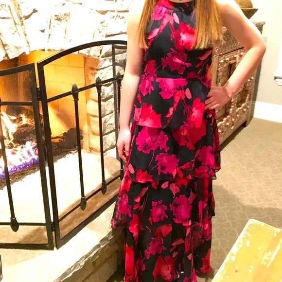 other stories corset front tiered maxi dress in floral print caroldemauro on LTK